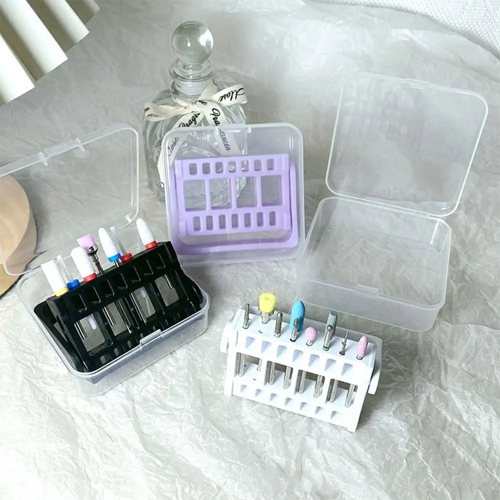 

Новая Пылезащитная стойка для инструментов для маникюрного салона, держатель для сверл для ногтей, чехол для сверл