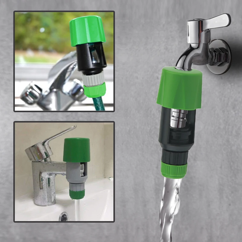 

Kitchen Garden Watering Tap To Hose Pipe Aquarium Accessories Snap Connector Universal Tap Garden Aquarium Accessories