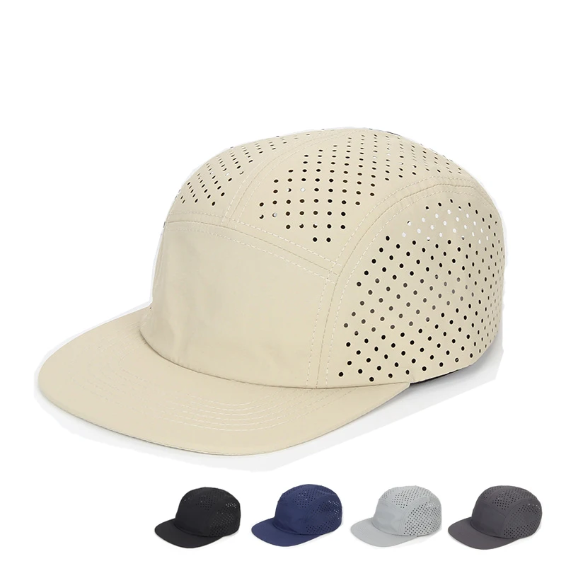 

2022 Fast Dry Holes 5 Panel Baseball Caps For Men Women Czapki Sombreros Hiphop Skateboard Snapback Hombre Hats