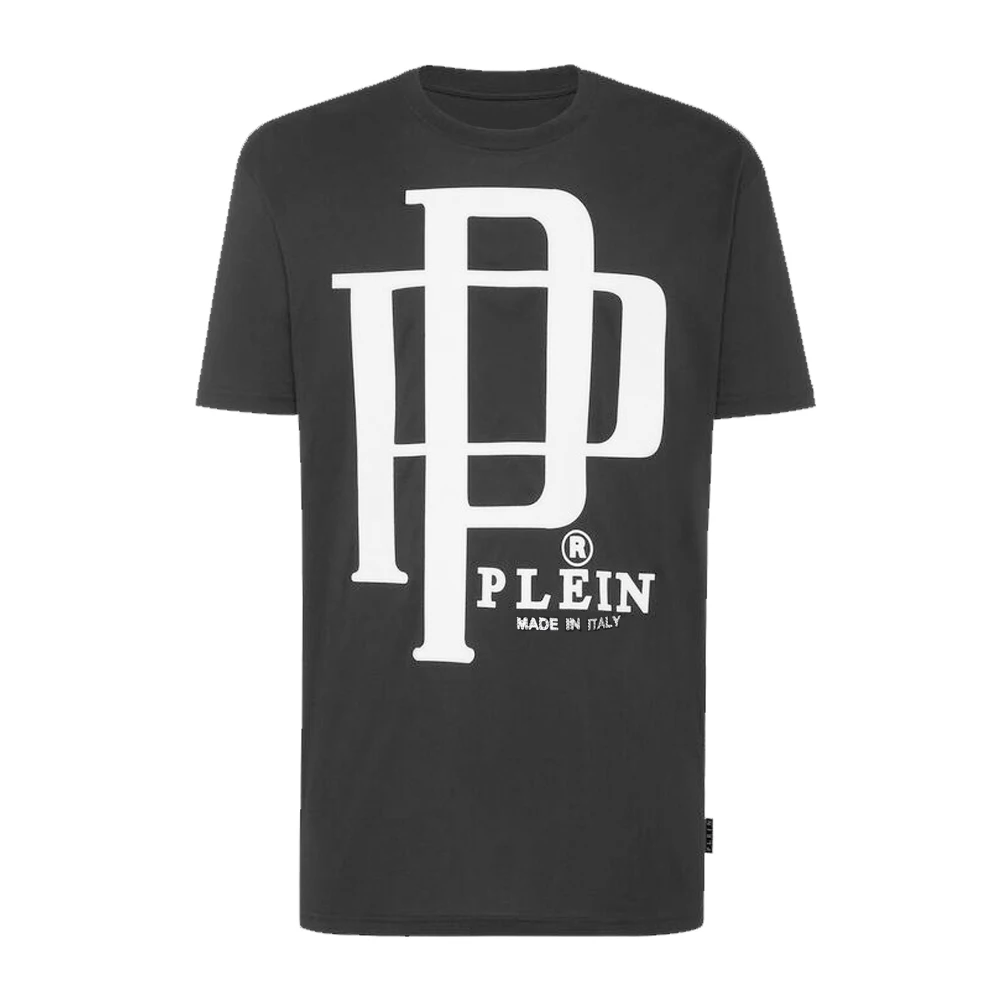 

T-SHIRT IN BLACK ROUND NECK SS SKULL AND PLEIN 100% Cotton T-shirts Men Print Tops Comfortable Tees Quality Tshirt 8566