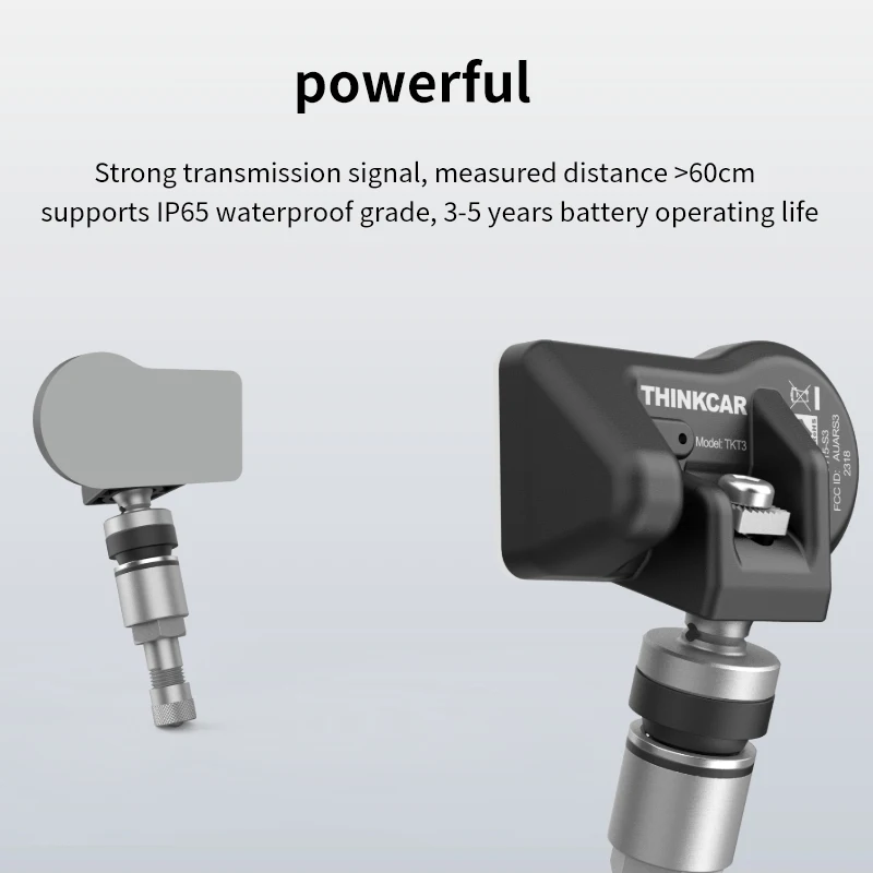 Фото Датчик давления в шинах THINKCAR THINKTPMS S3 315/433 МГц для автомобилей, совместимый с инструментом Thinkcar / Mucar VENUL I-PRO tpms. №5