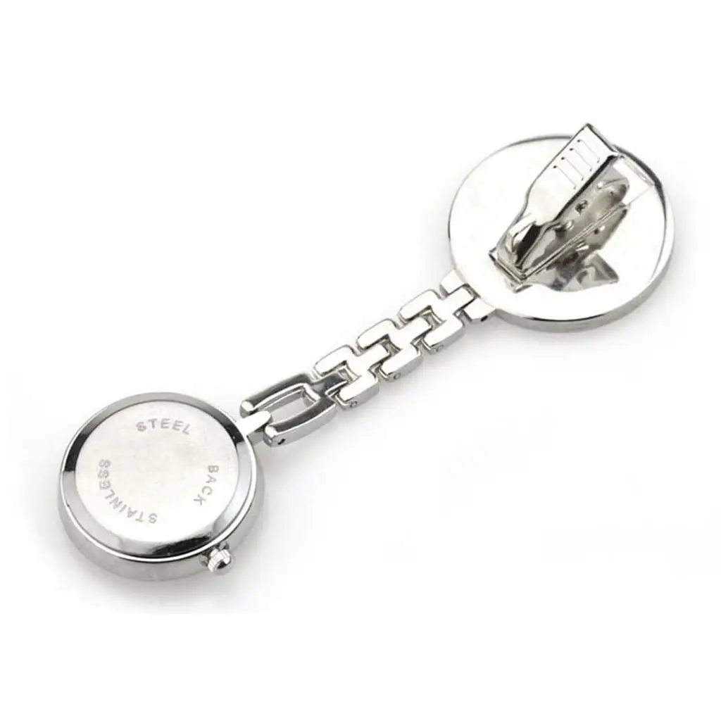 

Clip on Face Fob Watch for Nurses and white