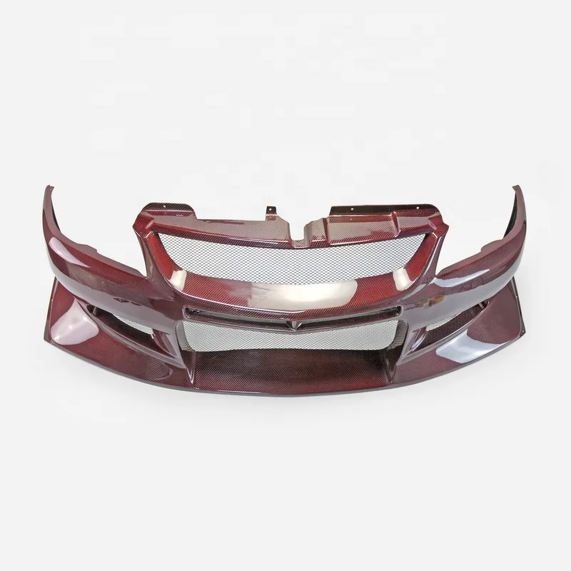 

For EVO 8 9 VTX Cyber Evo Front Bumper Car bumper Red Carbon (Track Version)
