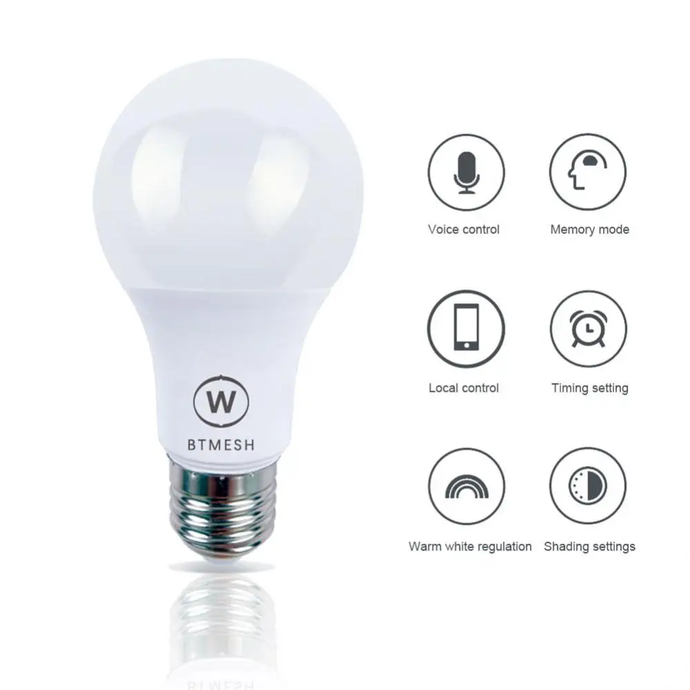

1800lm WiFi Smart Light Bulb 7W Ampoule LED E27 RGB Light Bulbs 110 220V Alexa Yandex Alice Google Home Siri Voice Control Lamp