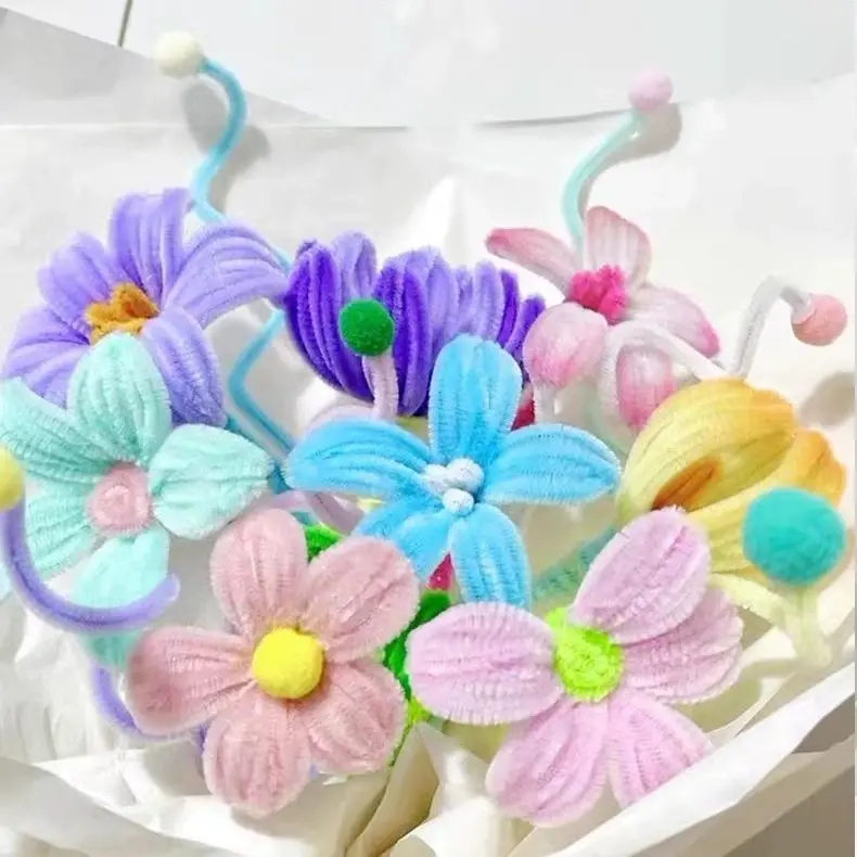 Палочки из синели 100/50 шт. детские развивающие игрушки ручной работы