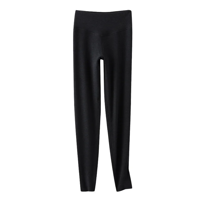 Women's Cashmere High-waisted Leggings Hot Pluse Thermal Leggings Comfortable Elastic Thermal Pants 2022 Fall/winter New Model
