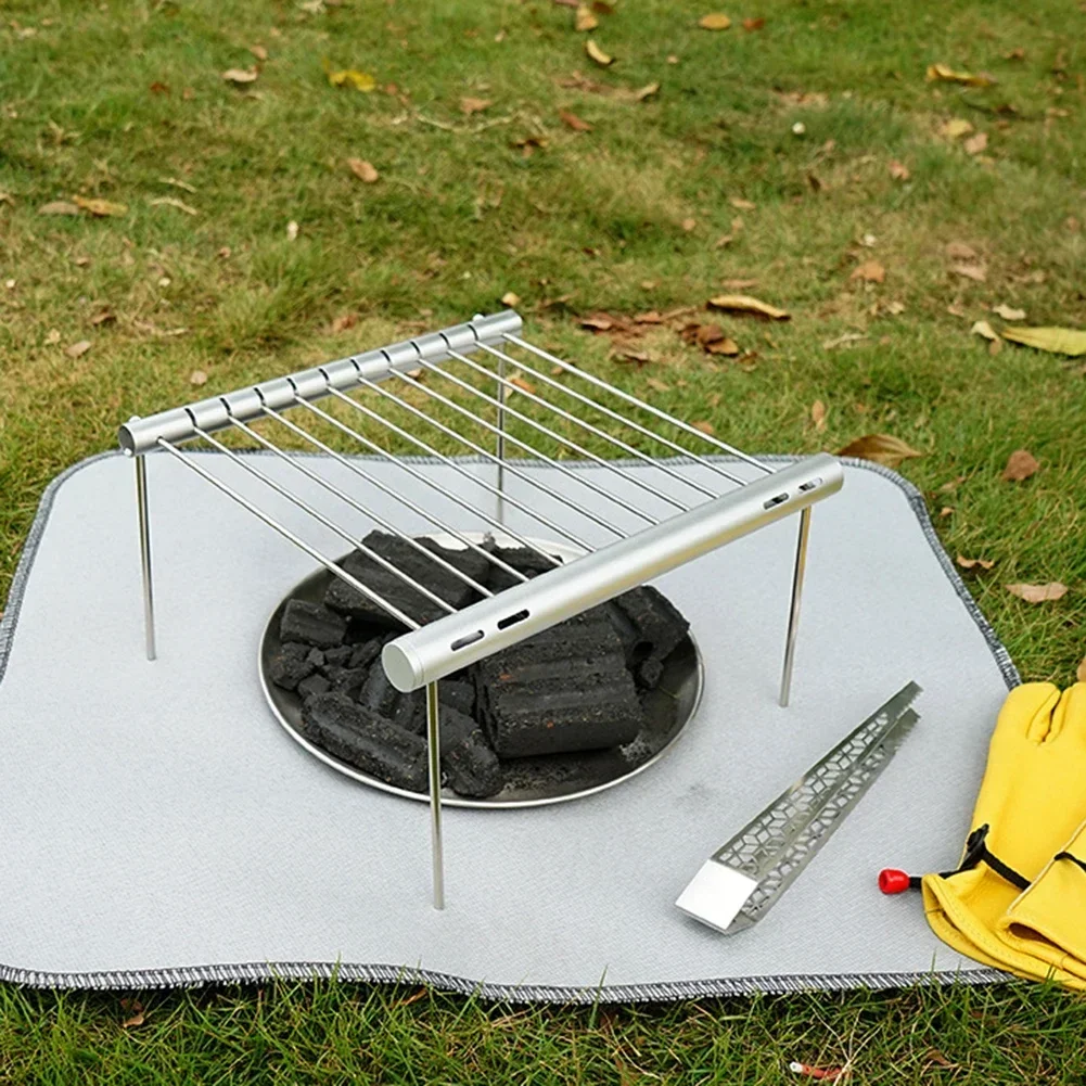 Портативный гриль для кемпинга складной портативный легкий угольный барбекю из
