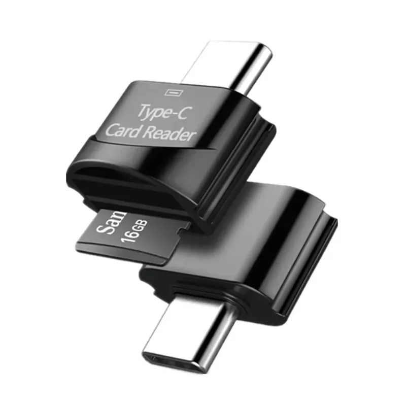 Кардридер для TF-Карт Micro-SD на Micro USB Type C OTG высокоскоростной адаптер карт памяти с