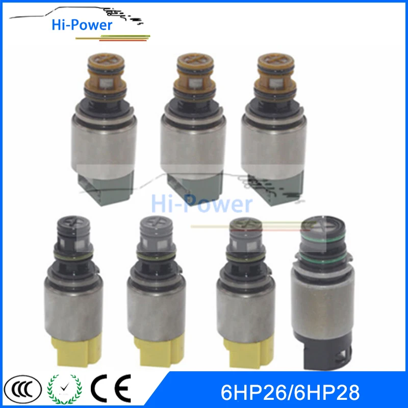 7PCS  Automatic Transmission Gearbox  Solenoids Valves 6HP19 6HP21 6HP26 6HP28 for BMW for AUDI Car Accessories