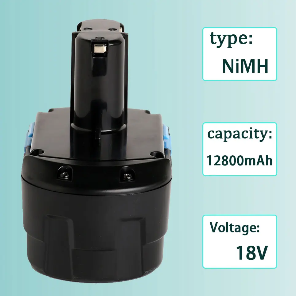 

Ni MH 18V for Hitachi batteries EB1824L, EB1826HL, EB1830HL, 322437 G18DL, WH18DL, WR18DL, BCC1812, EB1812S
