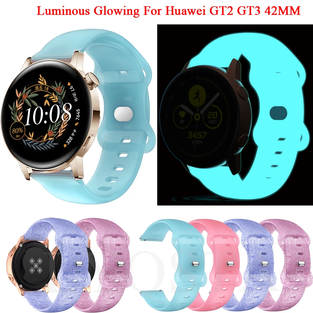 

Ремешок силиконовый для смарт-часов Huawei Watch GT3 GT 3 42 мм, 20 мм