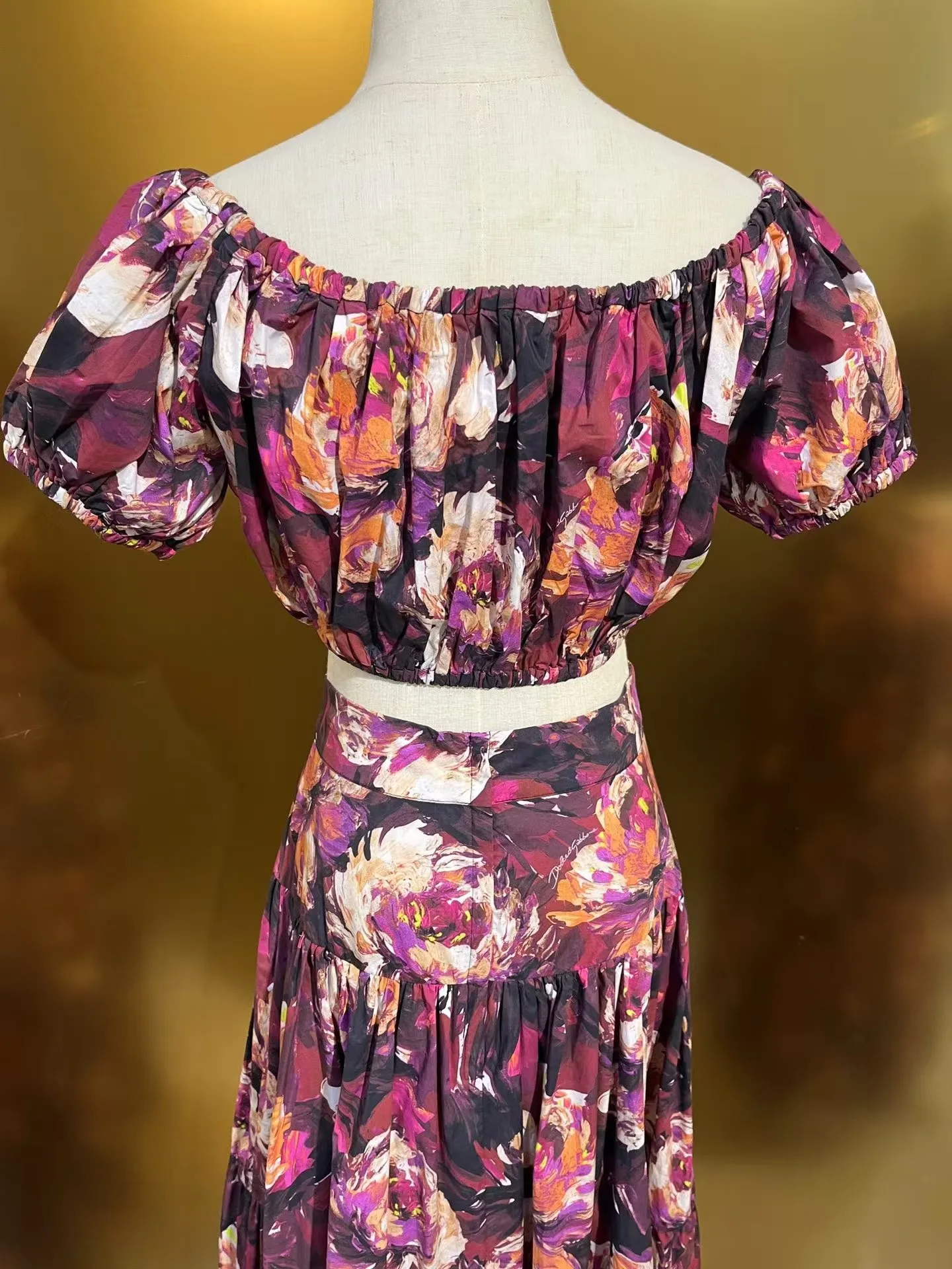 Высококачественный женский комплект из хлопковой полуюбки по индивидуальному