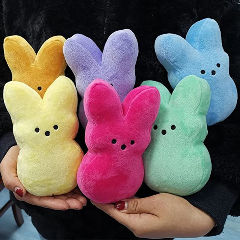 6 шт. 15 см милые животные звезда морковь Peep Bunny кукла кролик куклы игрушки для