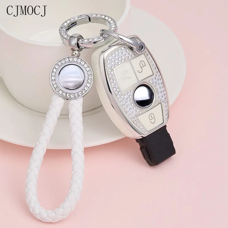 

For Mercedes-Benz E-Class C-Class A-Class TPU Key Case Keychain E300l C260LC200L A200L E260 GLC Premium Car Key Cover