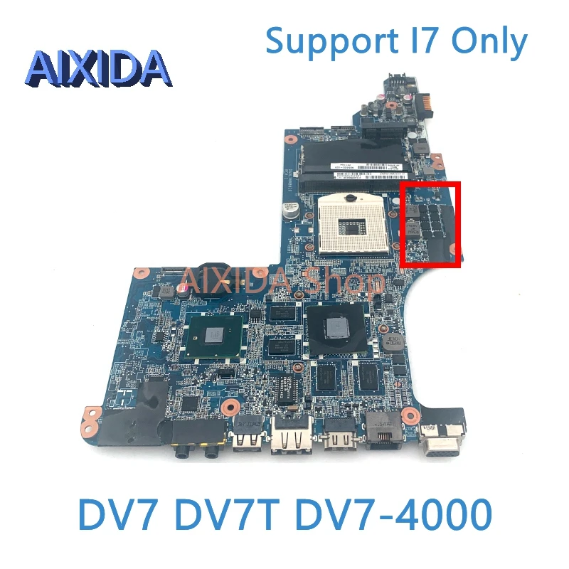

AIXIDA 605320-001 615307-001 DA0LX6MB6H1 для HP Pavilion DV7 DV7T DV7-4000 материнская плата для ноутбука HM55 DDR3 HD5650M 1 ГБ полностью протестирована