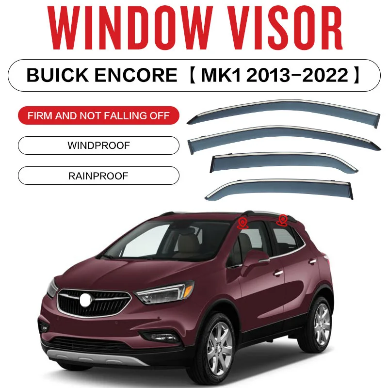 

For Encore/GX ENCORE Window visor Weather Shield Side Window Deflector Car windshield weather shield Car accessories