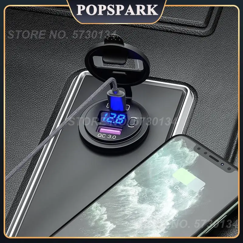 

Легкое в установке автомобильное зарядное устройство Qc3.0, автомобильный адаптер питания для телефона, эффективное и безопасное портативно...