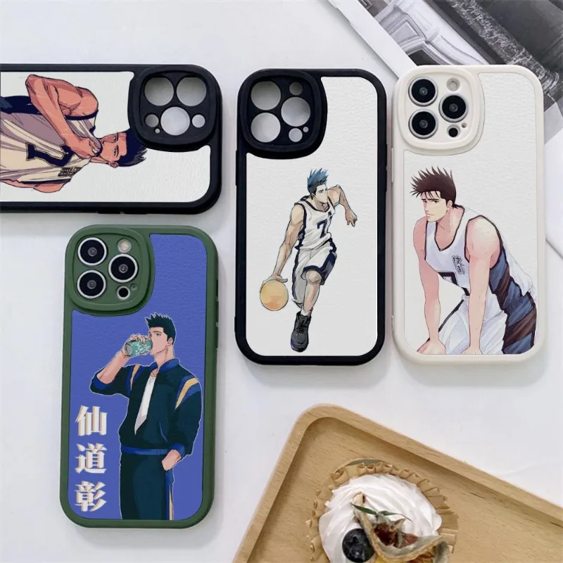 

Чехол для телефона SLAM DUNK Akira Sendoh для IPhone 11 14 12 13 Pro Max Mini Xs X Xr 7 8 Plus SE2020, кожаный чехол для телефона