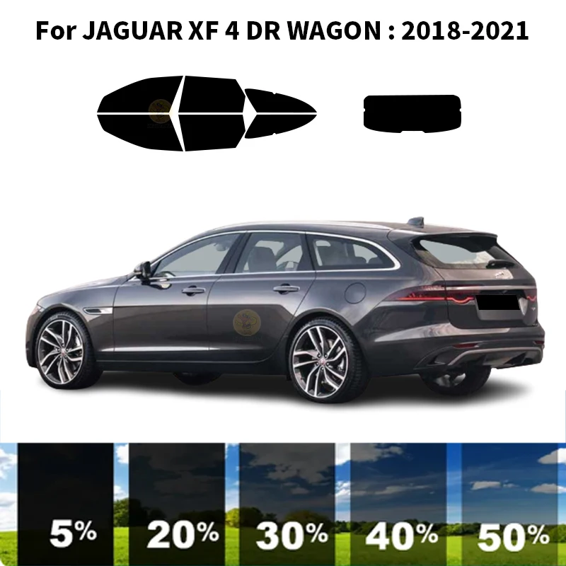 

Нанокерамическая Автомобильная УФ-пленка Precut для окон, автомобильная оконная пленка для JAGUAR XF 4 DR WAGON 2018-2021