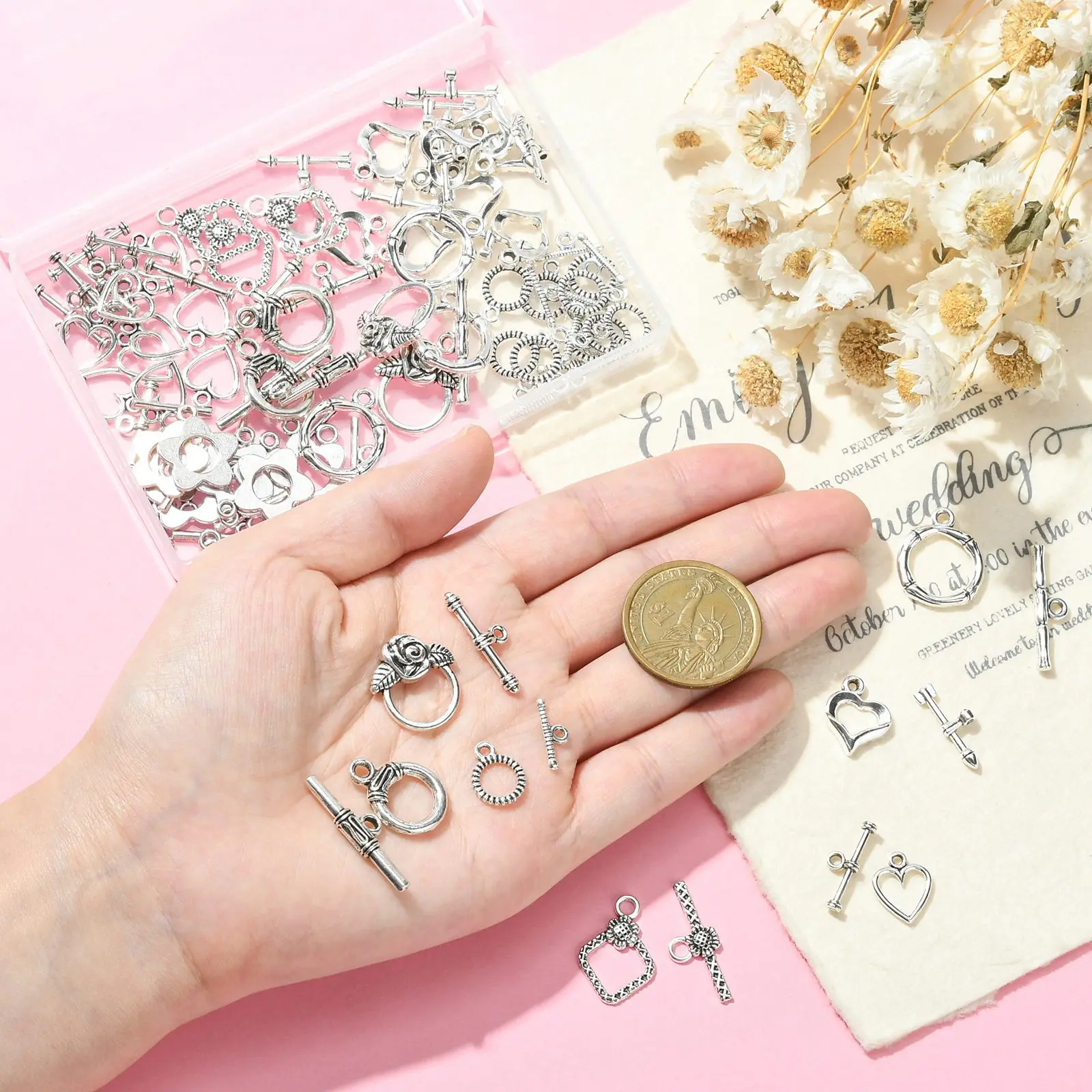 80 комплектов классические застежки для ювелирных изделий в тибетском стиле