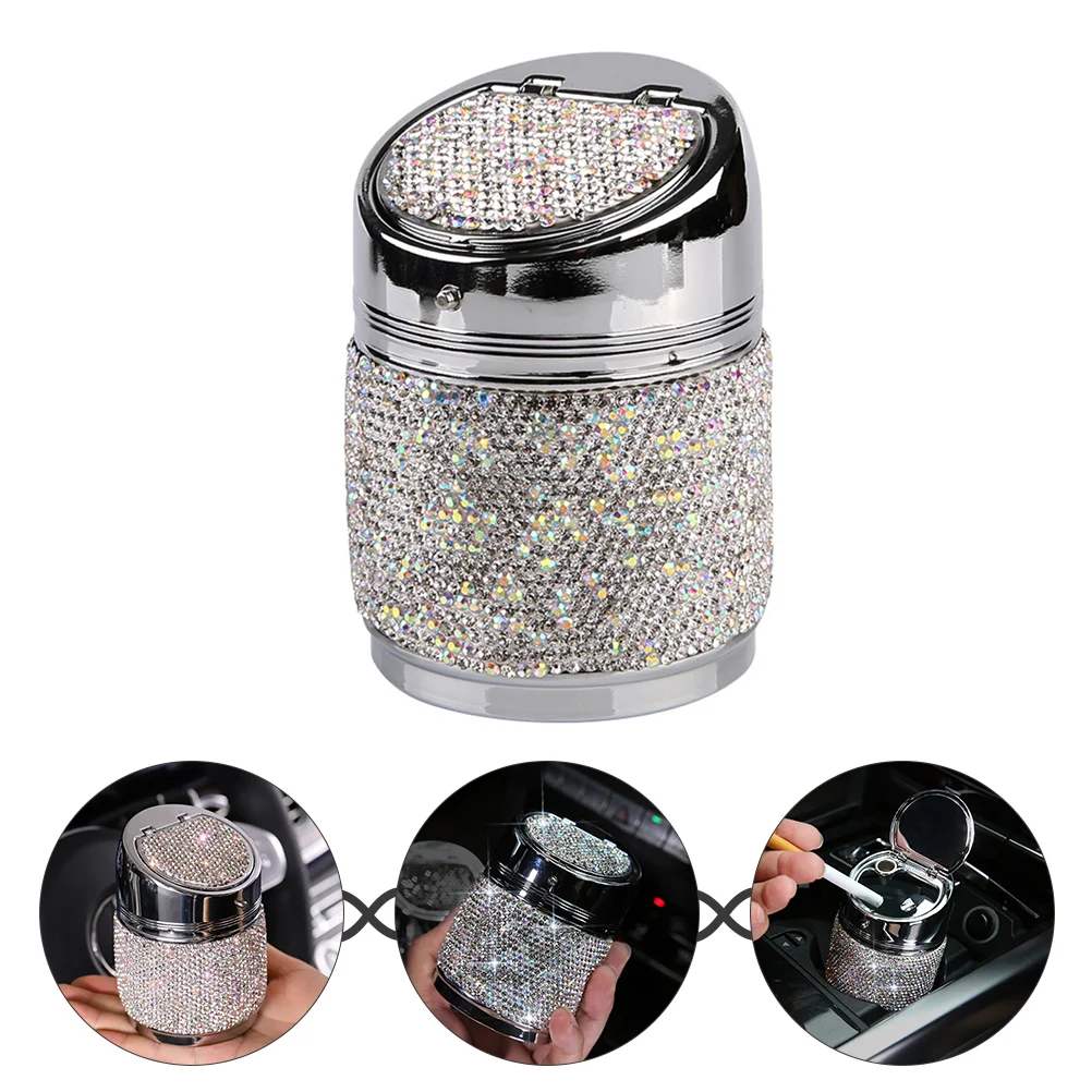 

Exquisite Cigarette Ashtray Car Portable Ashtray Bling Car Interior Decoration