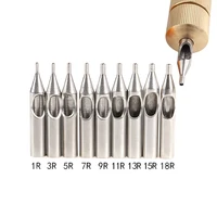 stainless steel tattoo tips kit accessories high quality 1pc tattoo nozzle tips for tattoo needles