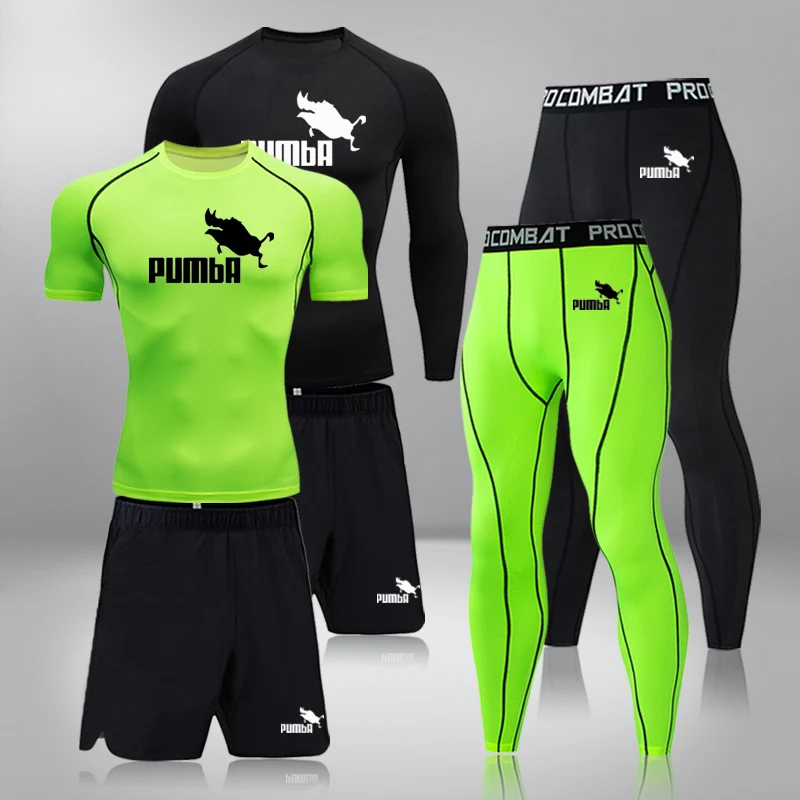 

Men Sportswear Compression Sports Suits Quick Dry Running Sets Clothing Sports Joggers Training Gym Fitness Tracksuits Running