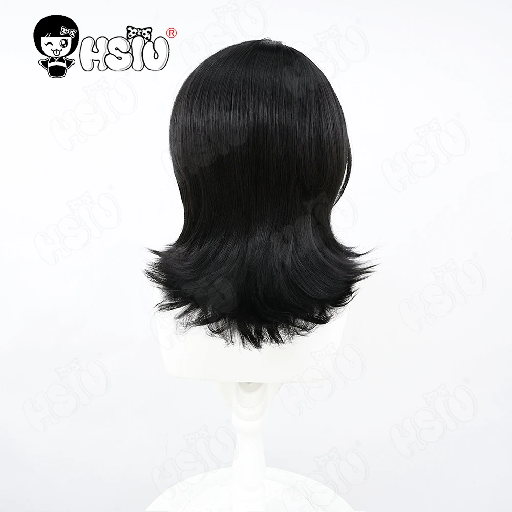 Ikusaba Mukuro Косплей Парик HSIU Короткие черные волосы Термостойкий синтетический