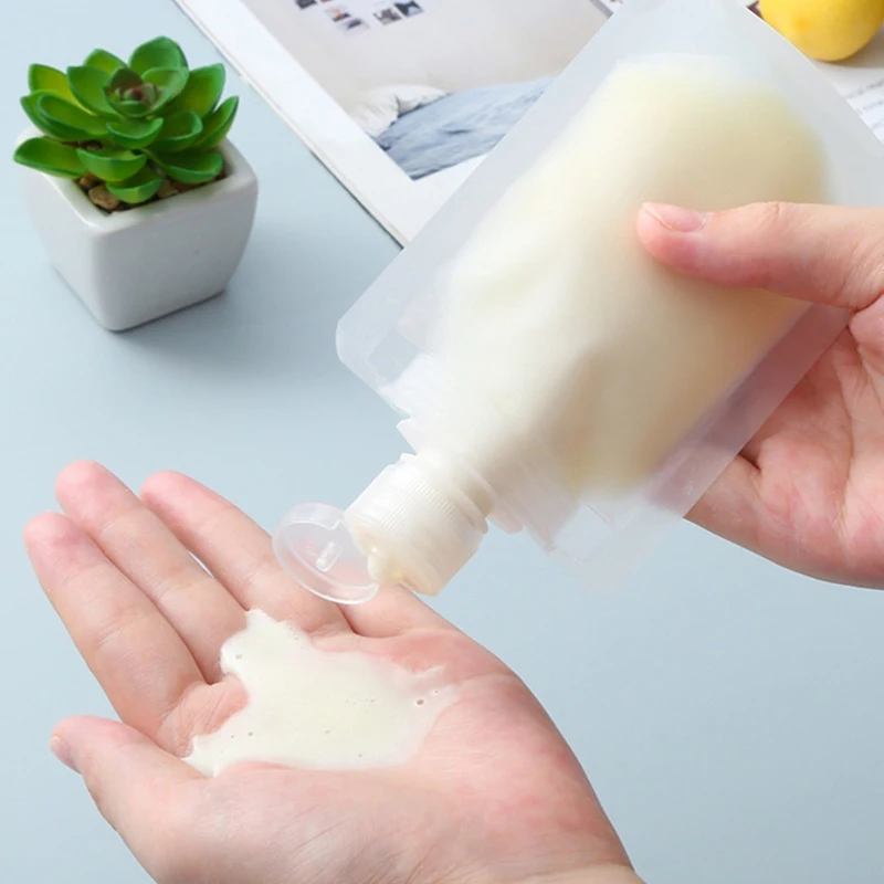 

Портативный прозрачный многоразовый мешок для распыления, 10 шт., многоразовые мешочки 30/50/100 мл, пополняемый диспенсер жидкости, дорожный набор бутылочек для косметики и макияжа