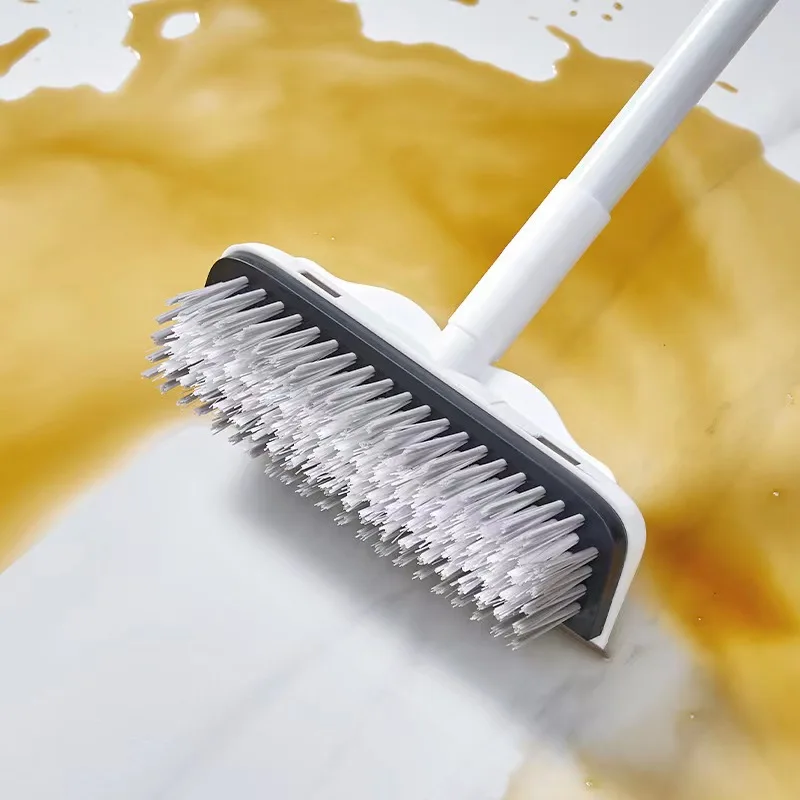 

Brush and scrape integrated floor, no dead corner, wall corner, gap, groove, cleaning brush, adjustable length hard bristle brus