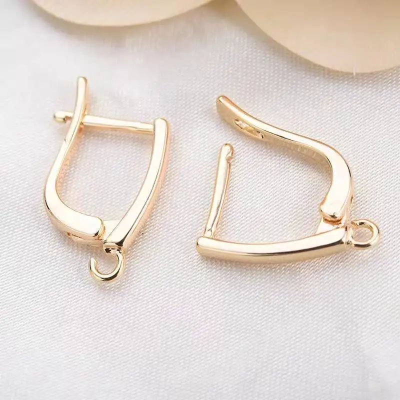 Простые медные серьги с застежкой для ушей простые подвесной сделай сам |