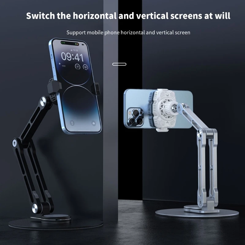 

Phone Holder Foldable Phone Tablet Height Adjustable Lazy Bracket