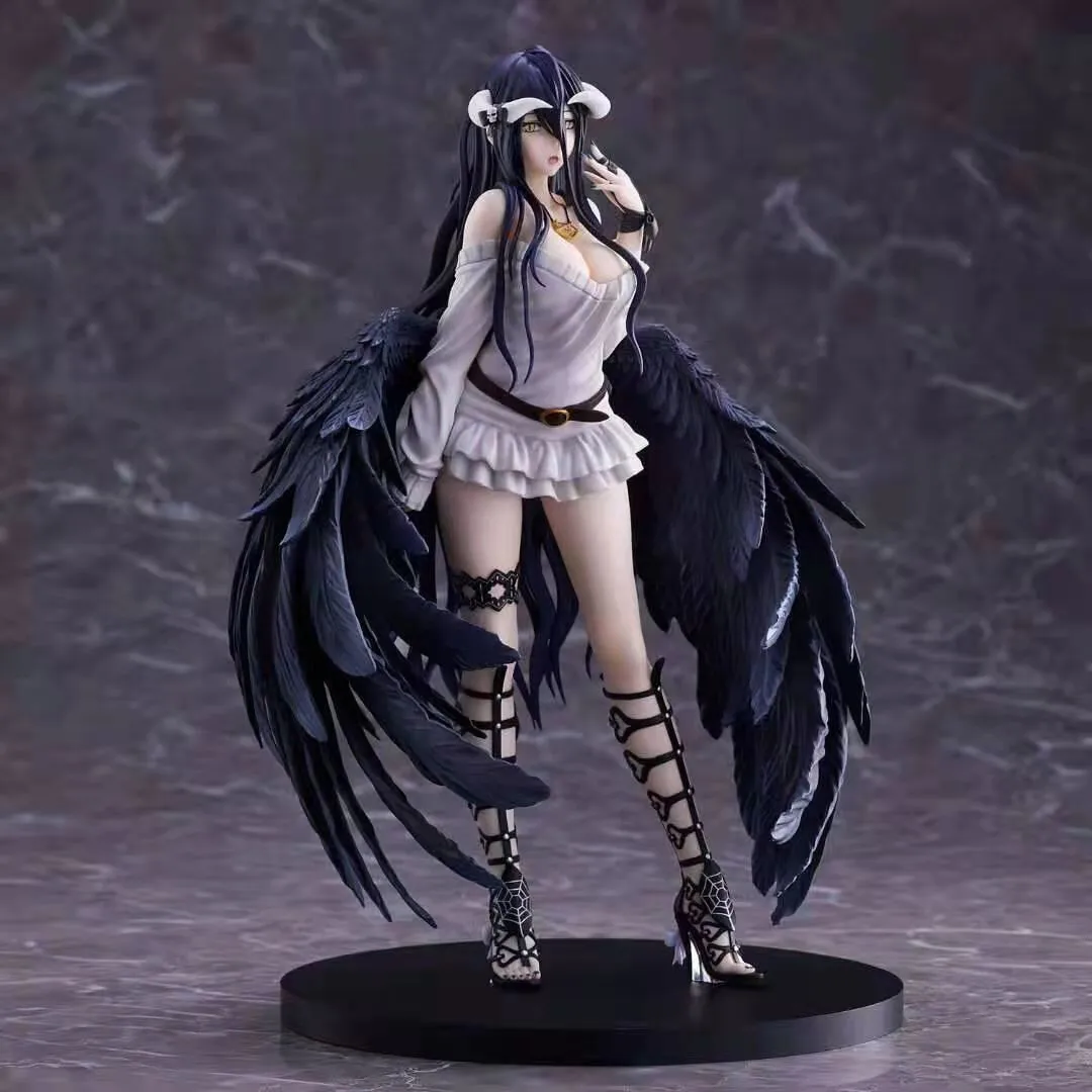 

Anime Figure Overlord Albedo So-Bin 21cm Action Overlord III Ainz Ooal PVC Toy Gown Figurals Figma Model Xmas Gift Juguetes Doll