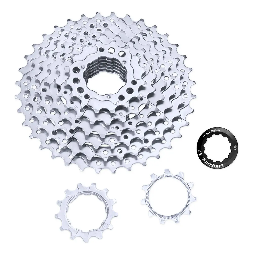 SUNSHINE Mountain Bike 8 9 10 11 12 Speed Cassette Velocidade Bicycle MTB Freewheel Sprocket 36T 40T 42T 46T 50T 52T for SHIMANO