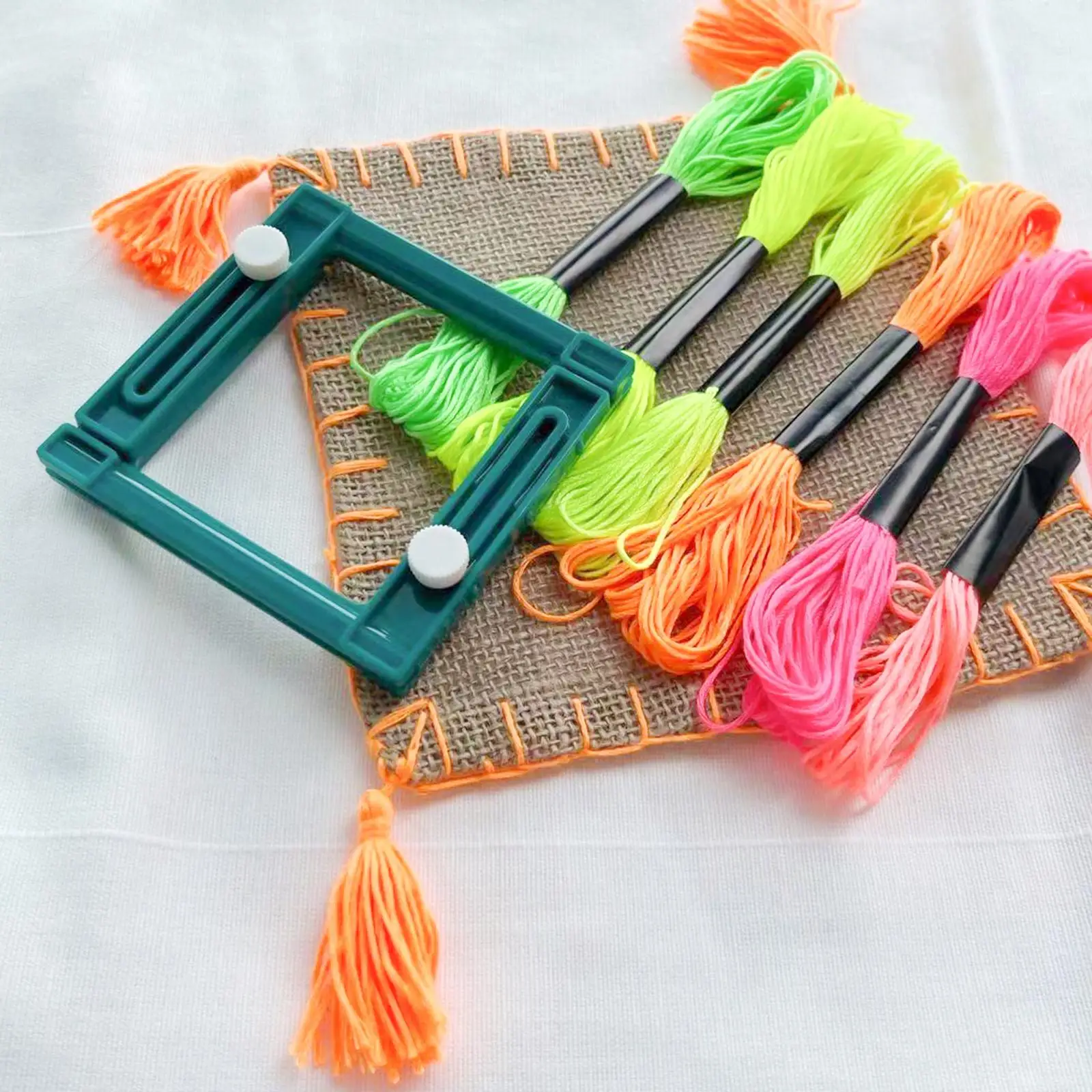 

Набор для изготовления бахромы, квадратный Телескопический с 12 нитями, Набор для творчества, красочный