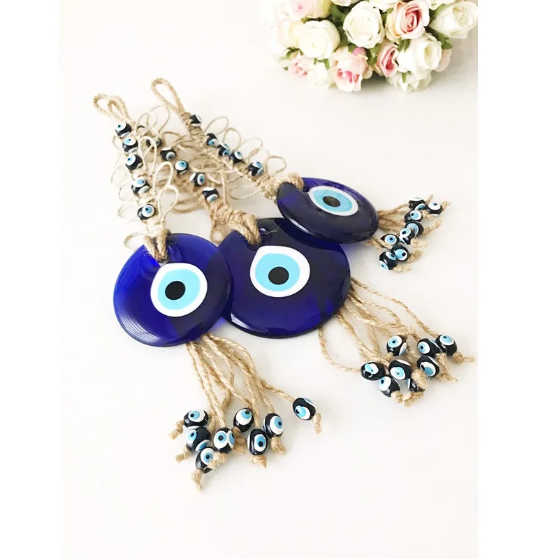 Женская ветряная колокольчик с подвесками ручной работы подвеска в виде синих