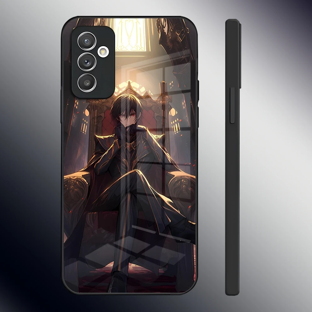 Code Geass Phone Case For Samsung S24 Ultra S23 S22 S20 Fe S21 Plus A54 A34 A24 A53 A13 A16 Glass Back Cover