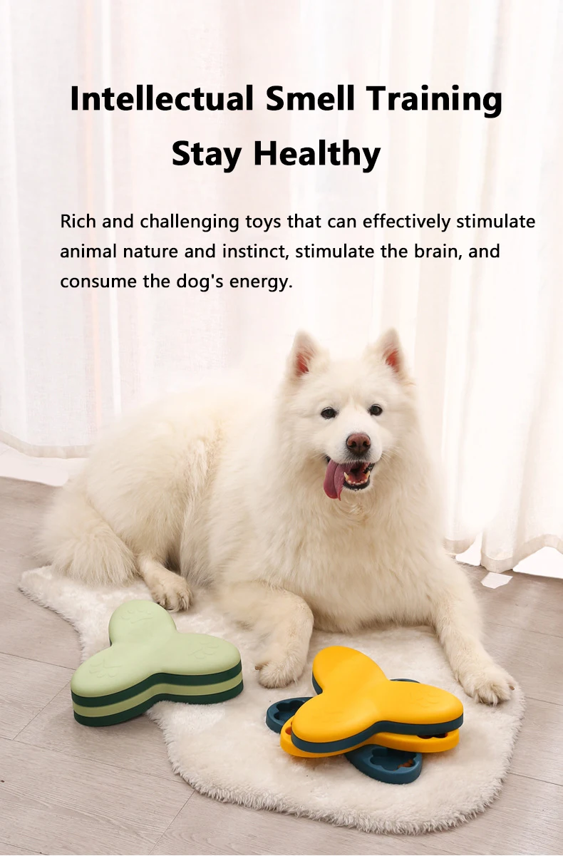 Игрушки-головоломки для собак поворотный круг медленная кормушка обучающая