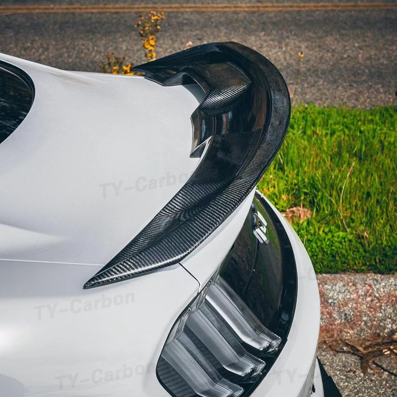 Спойлер из натурального углеродного волокна для заднего багажника крыльев губ