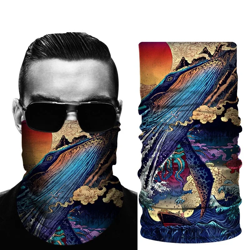 

Windproof Fishing Scarves Magic Bandana Seamless Face Guard Sun Protection Hiking Camping Motorcycle Breathable Cycling Scarf