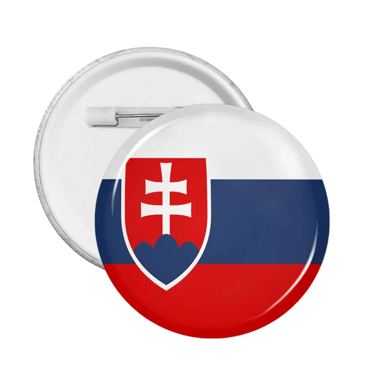 

59mm Slovakia Flag Collar Badge Cute Badge National Lapel Pins Brooches for Backpack Clothes Anime Fans Collections