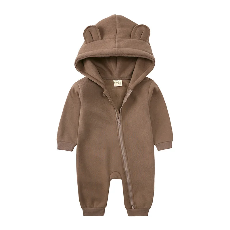Yg Winter New Baby Jumpsuits For Men And Women Baby Plus Velvet Clothes Newborn Clothing New Year Warm Trousers Romper Clothes