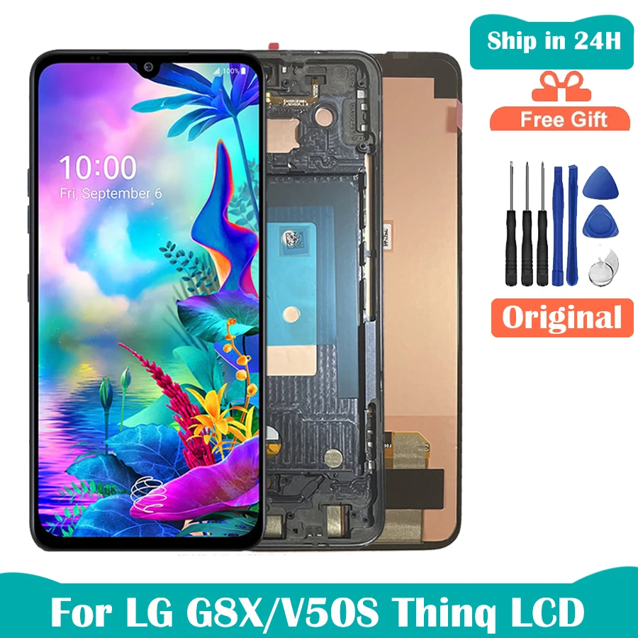 

Original LCD For LG G8X ThinQ Display Replacement Touch Screen Digitizer Assembly With Frame Display For LG V50S LCD LLMG850EMW