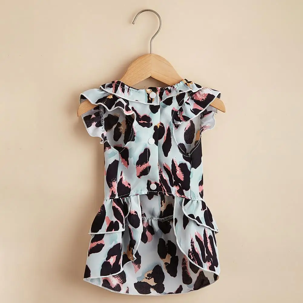 Платье для щенка красивое платье из полиэстера дышащее на бретельках маленьких