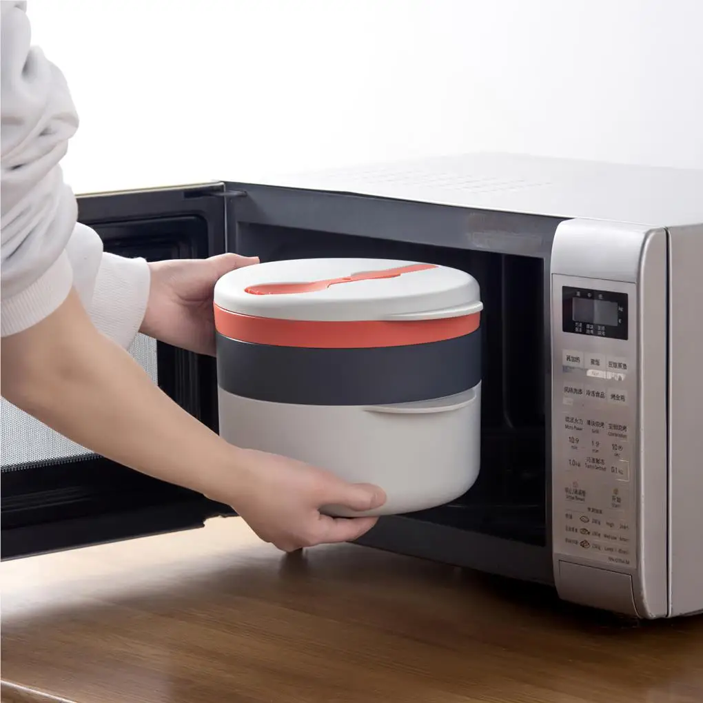 

Набор для приготовления пищи в микроволновой печи, пароварка с двойными ручками, многофункциональный удобный Пароварка для приготовления ...