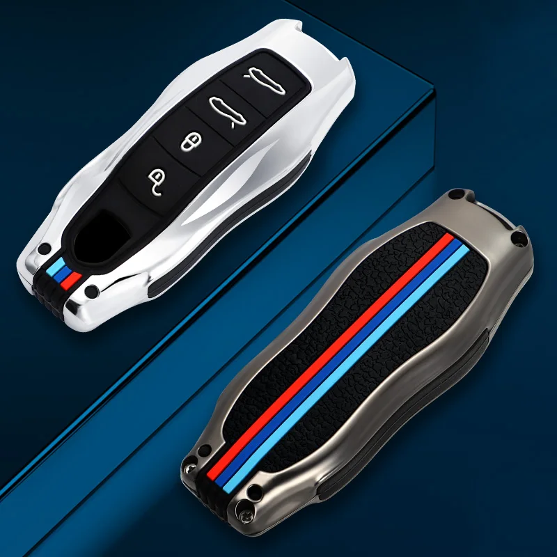 

New Design Zinc Alloy Crust Car Key Case Cover For porsche cayenne 958 911 lepin 996 macan panamera 997 944 924 987 987 gt3