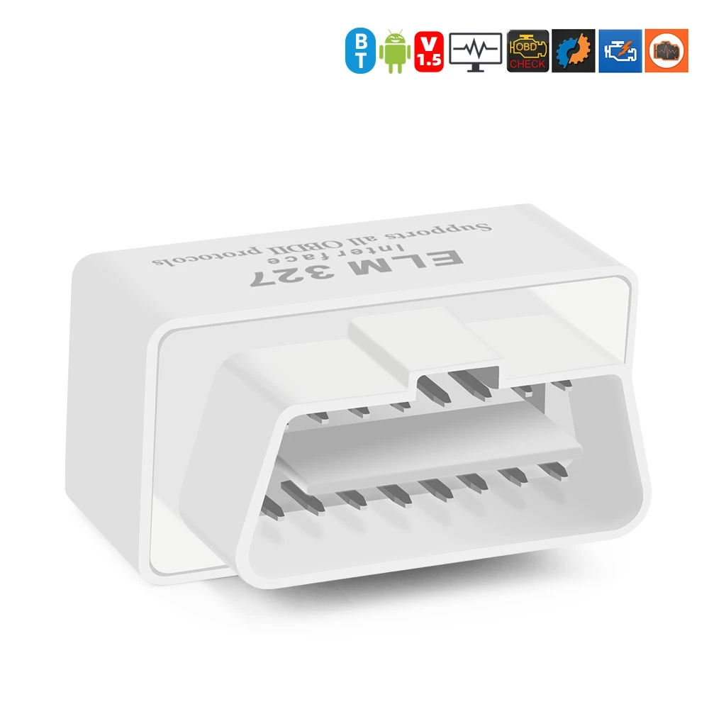 

Bluetooth 2.0 ELM327 obd V1.5 Mini OBD2 Car Diagnostic Scanner Supports Android Multiple Colors Availabl for Multibrands CAN-BUS