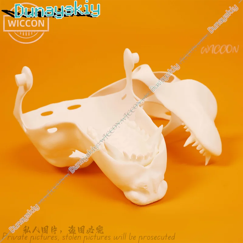 Реалистичный женский и мужской костюм для косплея с открытым ртом