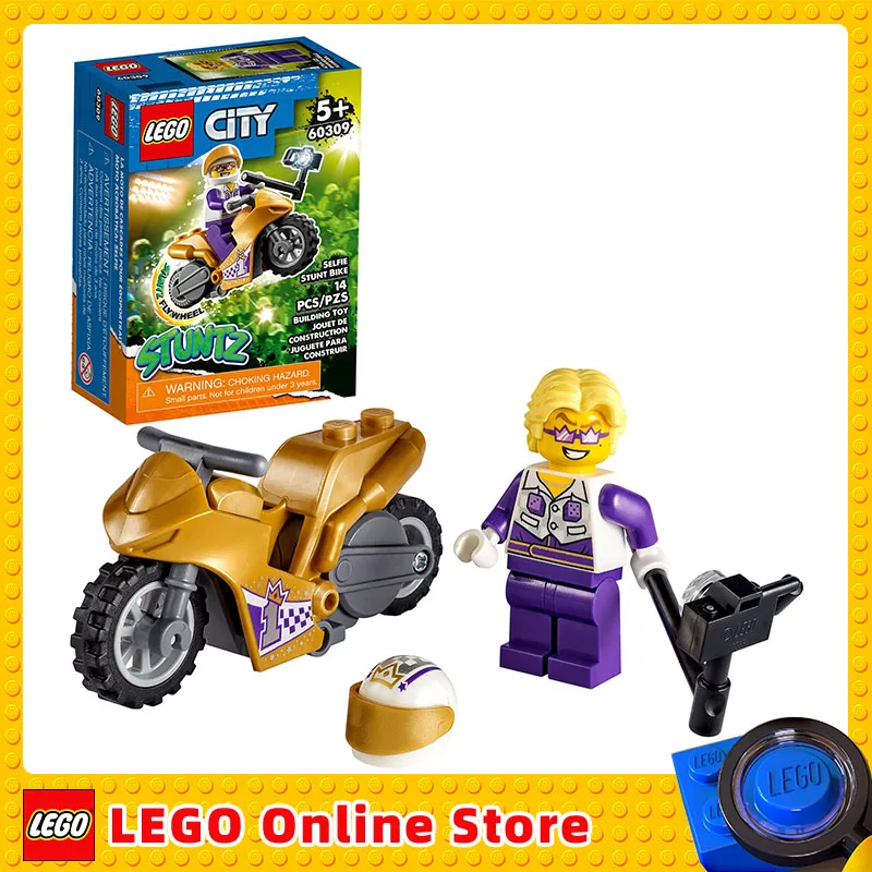 

LEGO City Selfie Stunt Bike Children Building Blocks Toys Gift 60309