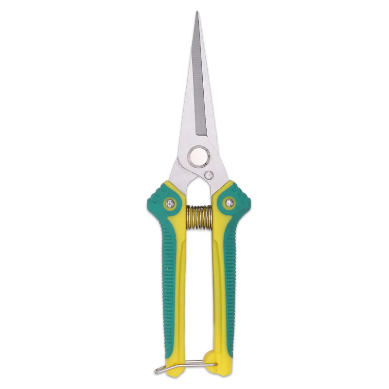 

Straight Head Stainless Steel Sharp Slim Blade Labor-Saving Pruning Shears TPR Handle Household Garden Scissors Bonsai Plants